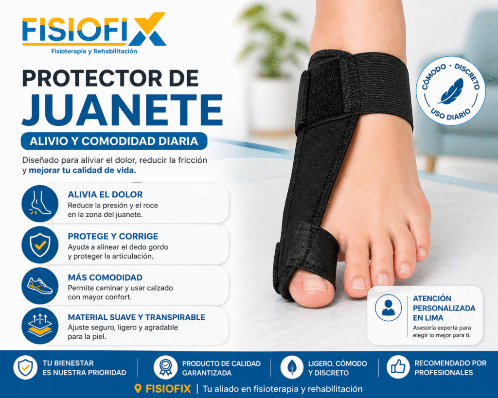 protector de juanete en Lima alivio y comodidad diaria FISIOFIX