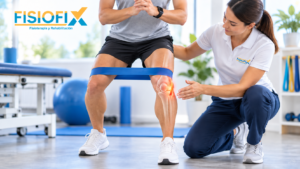Rehabilitación del ligamento colateral medial con ejercicios de fisioterapia y banda elástica – FisioFix