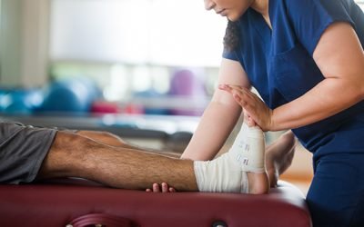 Terapia física para esguince de tobillo